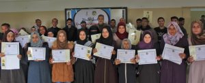 شمال غزة ينظم احتفالية توزيع شهادات دورة تعليم لغة الإشارة